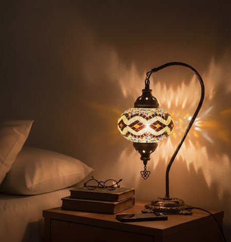 Table lamp, bedside table, bedside lighting, Turkish lamp night light - MALLTURK