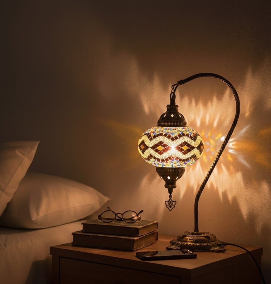 Table lamp, bedside table, bedside lighting, Turkish lamp night light - MALLTURK