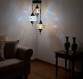 Turkish Mosaic Chandelier – 3 Globe