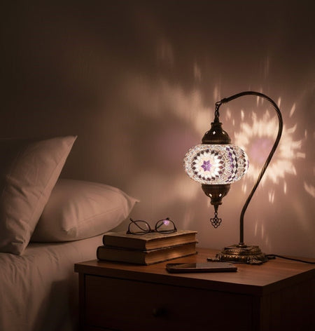 Table lamp, bedside table, bedside lighting, Turkish lamp night light - MALLTURK