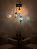 Turkish Mosaic Chandelier – 3 Globe
