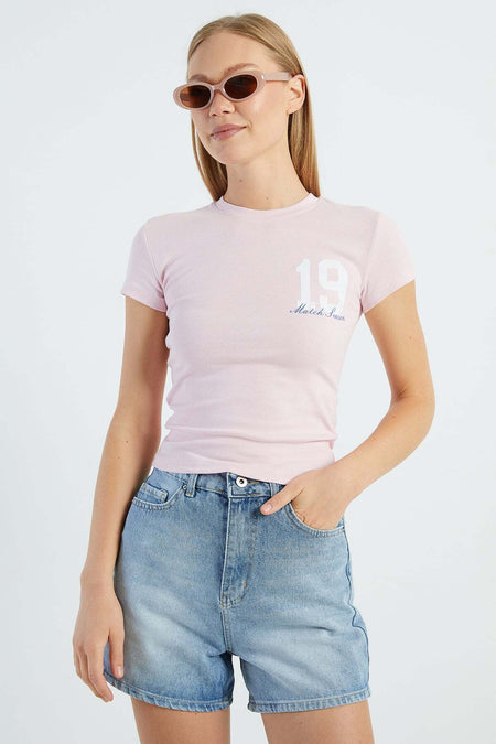 19 Printed Slim Fit T-Shirt - MALLTURK