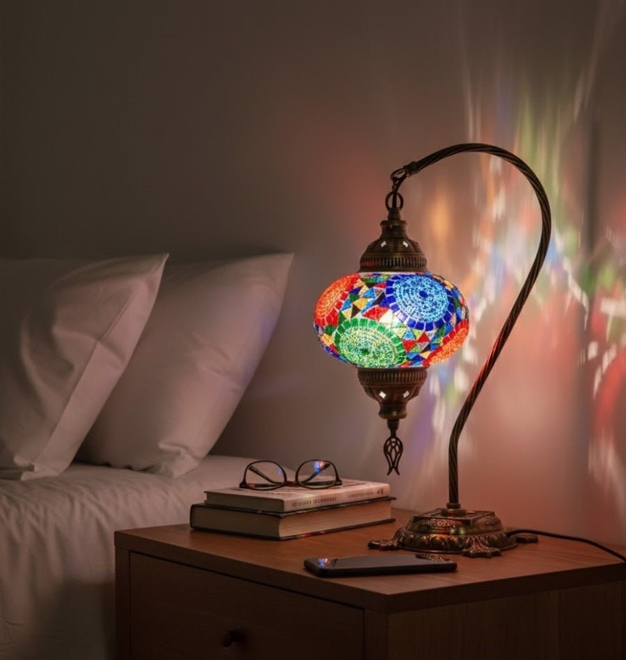 Table lamp, bedside table, bedside lighting, Turkish lamp night light - MALLTURK