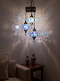 Turkish Mosaic Chandelier – 3 Globe