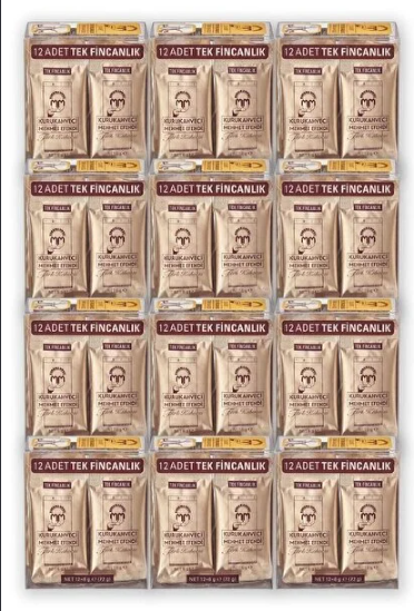 Kurukahveci Mehmet Efendi Single-Serve Turkish Coffee (6g x 120 Sachets)