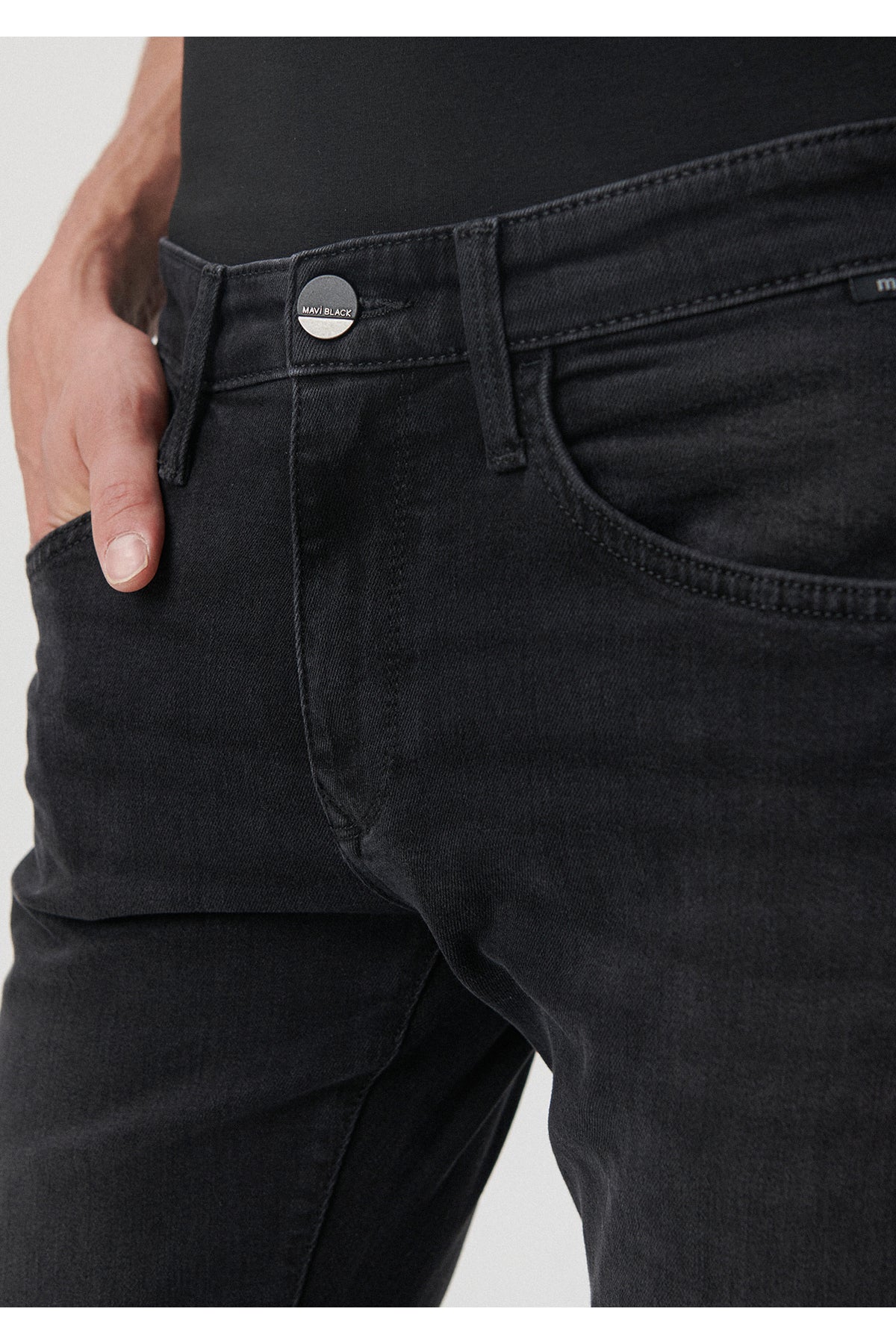 Mavi Marcus Black Anthracite Jeans 0035185184 - MALLTURK