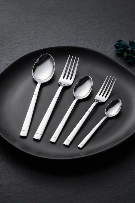 Tac felina nida 60 Piece 12 Place Setting Fork Spoon Set 18 10 Stainless Steel 304 kalite - MALLTURK
