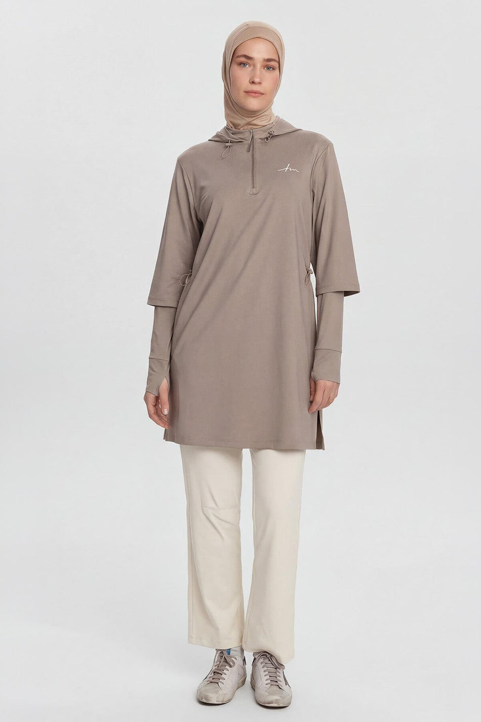 Hasema Active H-Per Fit Hooded Mink Modest Training Top ACT-32