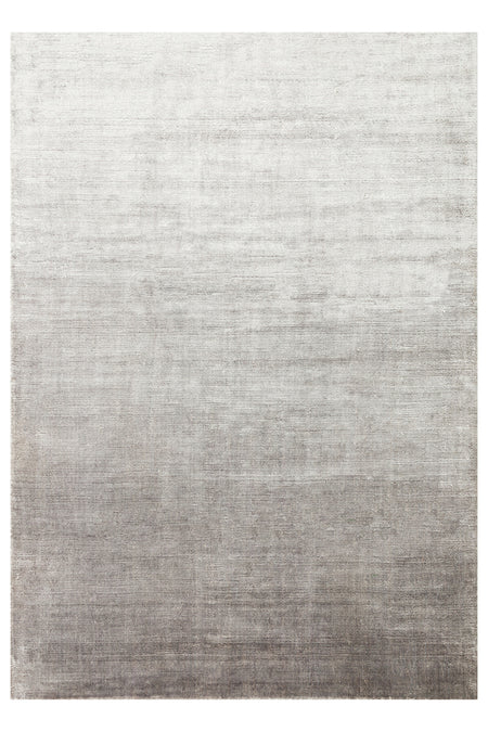Vog Hali Silver Color Solid Color Simple Handwoven Pure Rayon Carpet Luxury Shiny Modern Living Room and Lounge Carpet - MALLTURK