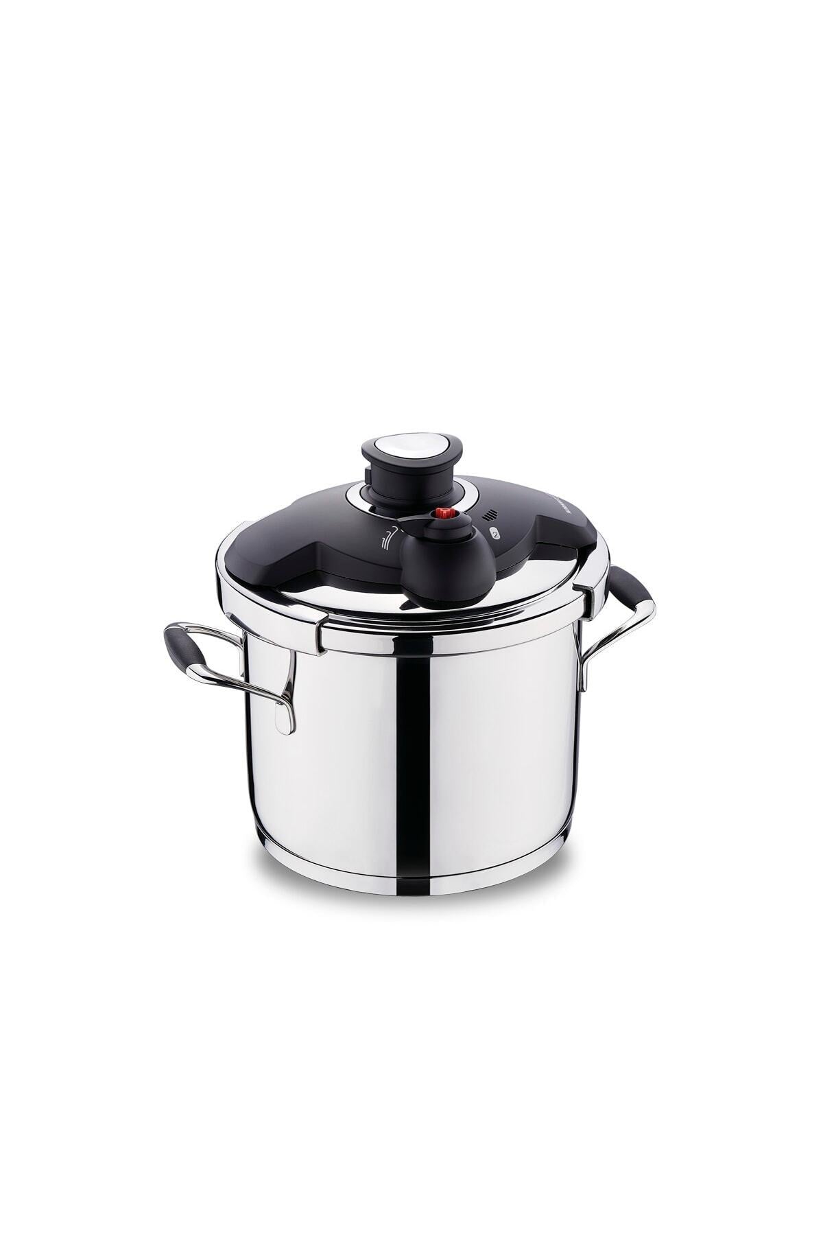 KORKMAZ Flora 6 Lt Black Pressure Cooker - MALLTURK