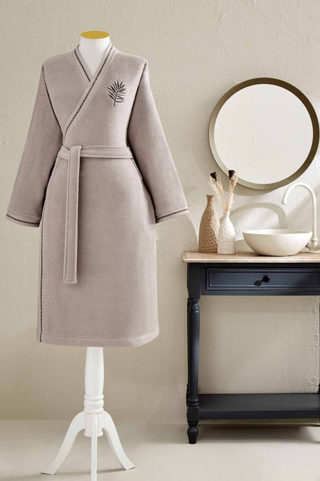 Ozdilek Rowan Embroidered Kimono Bathrobe - MALLTURK