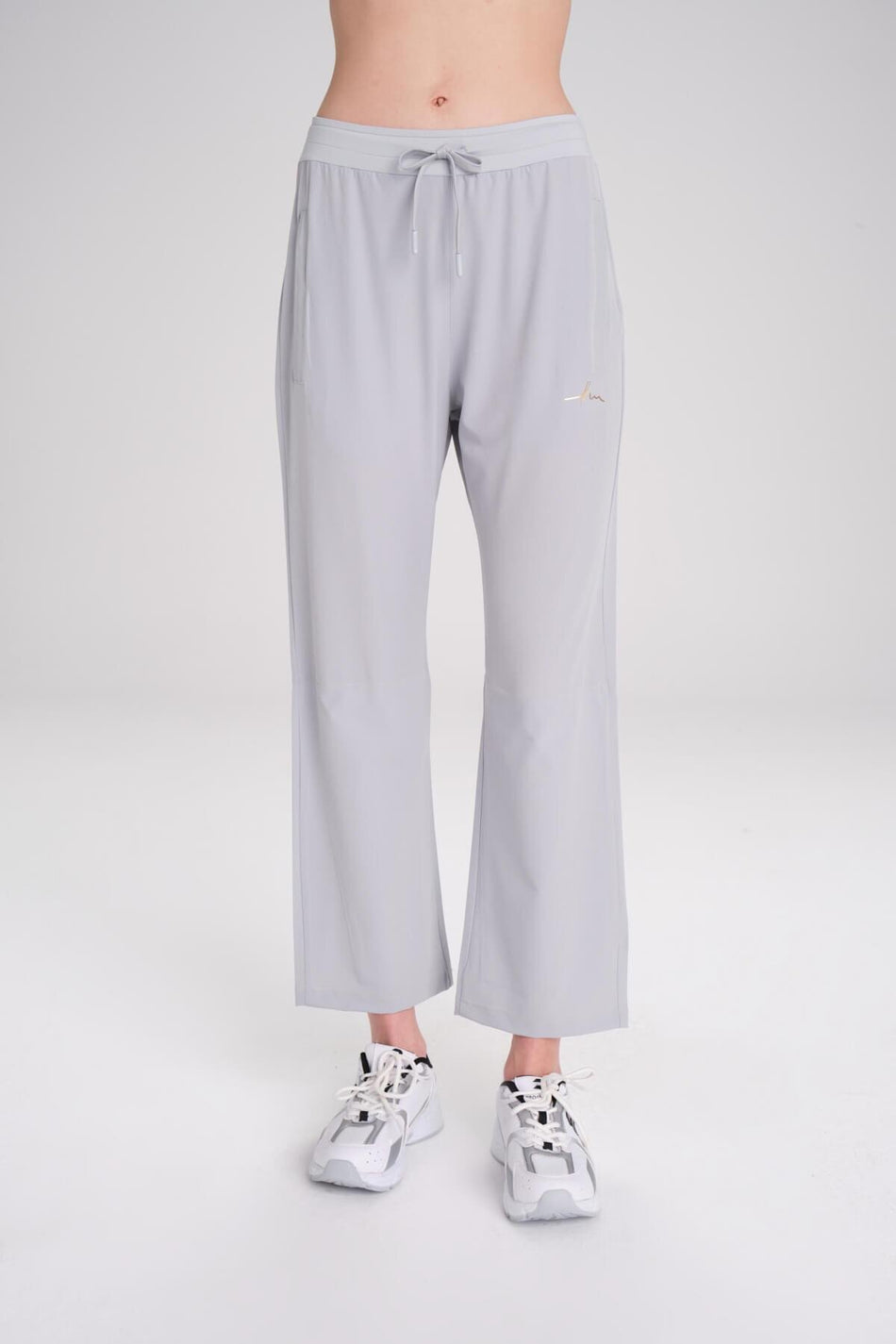 Hasema Active Double Layer Leggings Straight Leg Grey Sports Pants Sweatpants ACT-3