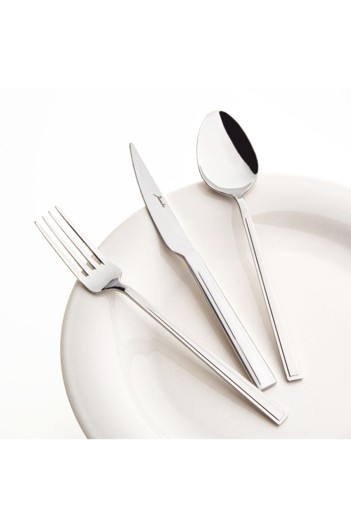 Jumbo athena 6 Place Setting 18 Piece yemek Flatware Set - MALLTURK