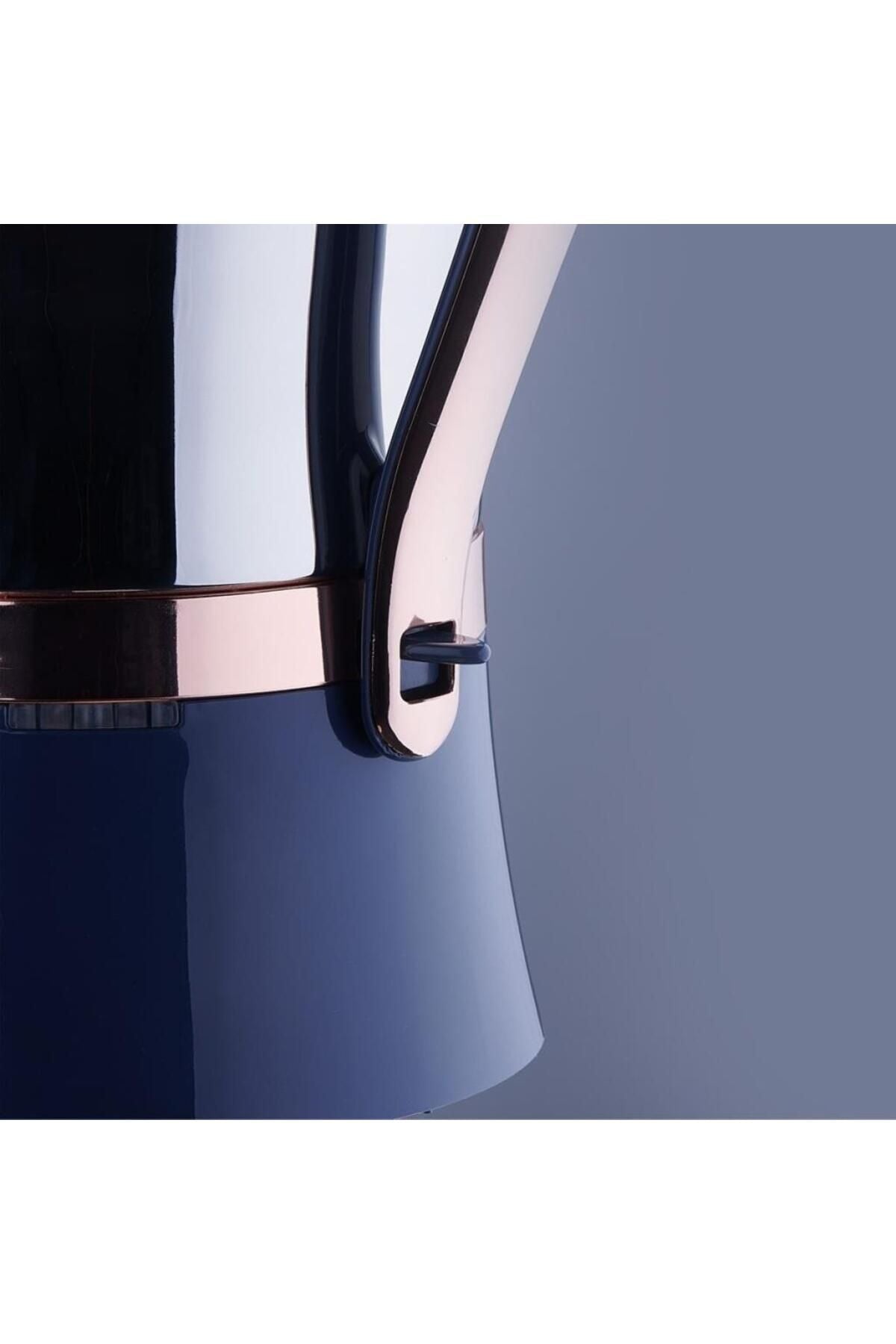 KORKMAZ A843-01 Hanedan Azura inox/Rosegold Samovar - MALLTURK