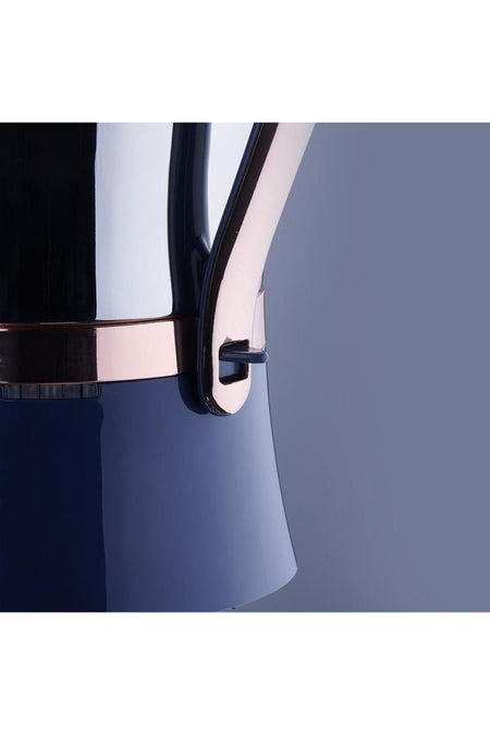 KORKMAZ A843-01 Hanedan Azura inox/Rosegold Samovar - MALLTURK