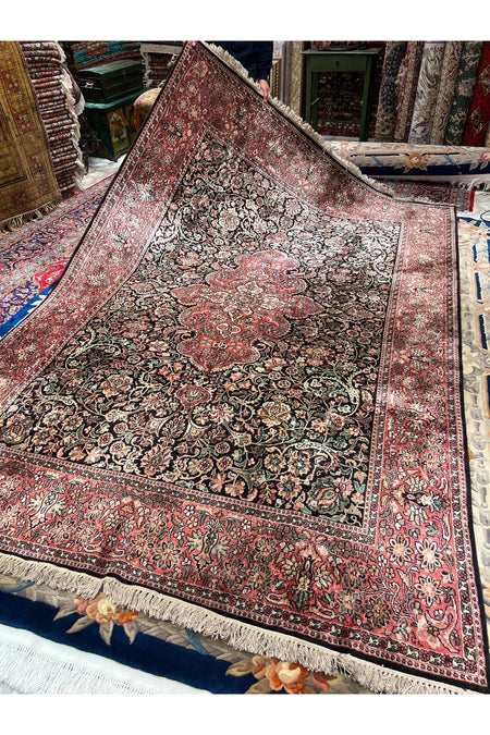 RD RAMAZAN DAG Hand Rug Art Hand-Woven Indian Silk Rug 305x212 - MALLTURK