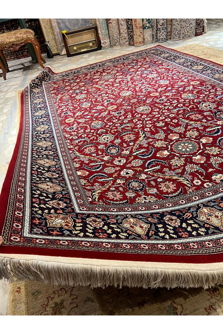 RD RAMAZAN DAG Hand Rug Art Hand-Woven Hereke Rug Signed Premium Quality Cotton Base Wool Weave Natural Dye Size 3x2 - MALLTURK