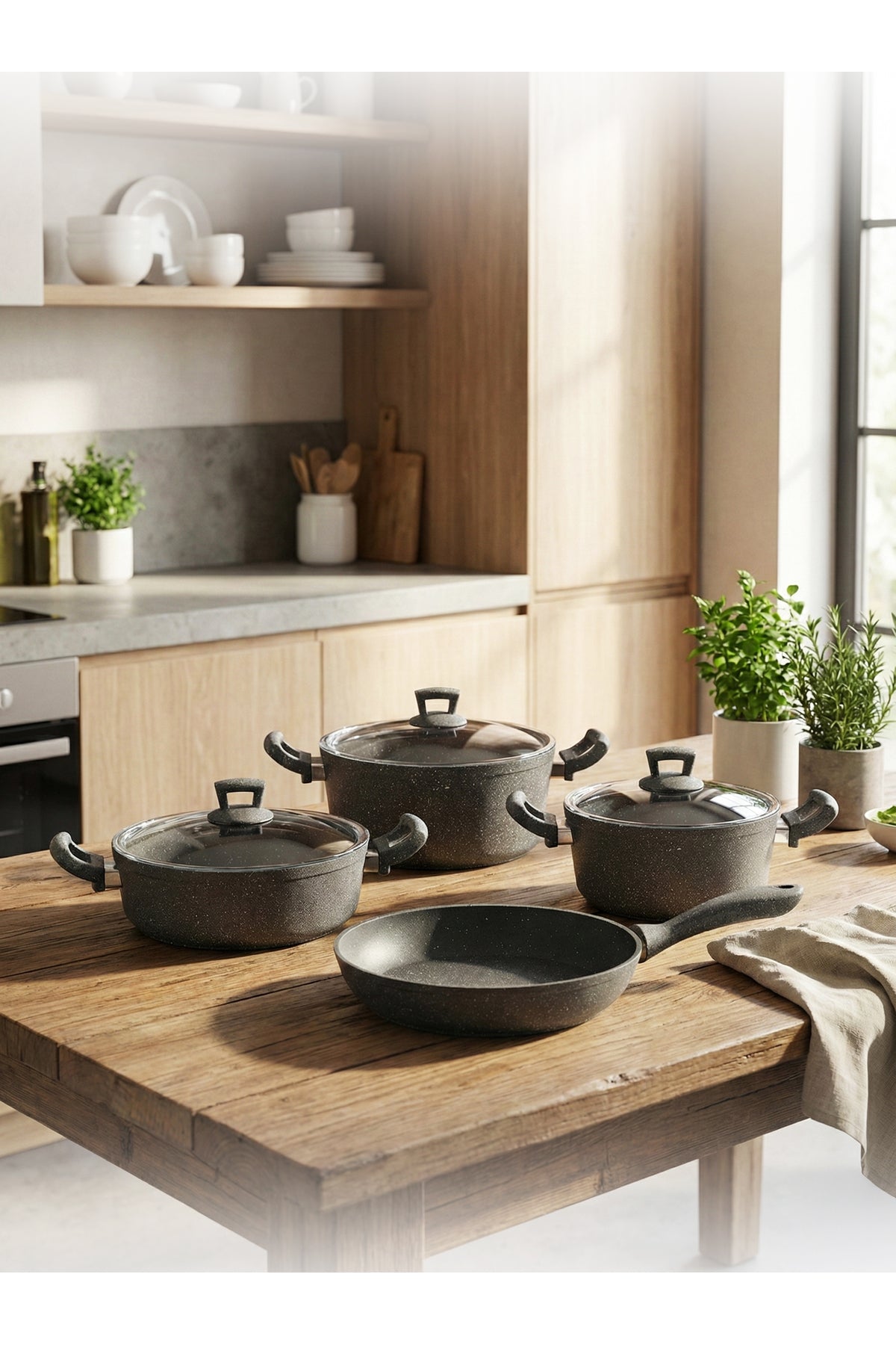 Hascevher Germanitium 7 Pcs Granite Set