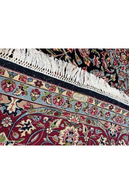 RD RAMAZAN DAG Hand Rug Art Hand-Woven Iranian Kirman Laver Rug Imzalidir Premium Quality Size 445x295 - MALLTURK
