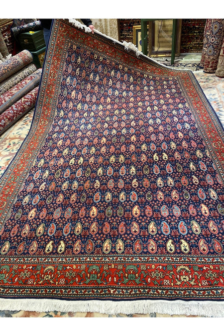 RD RAMAZAN DAG Hand Rug Art Hand-Woven Hereke Rug Bademli Design Premium Quality Cotton Base Wool Weave Natural Dye 320x2.20 - MALLTURK
