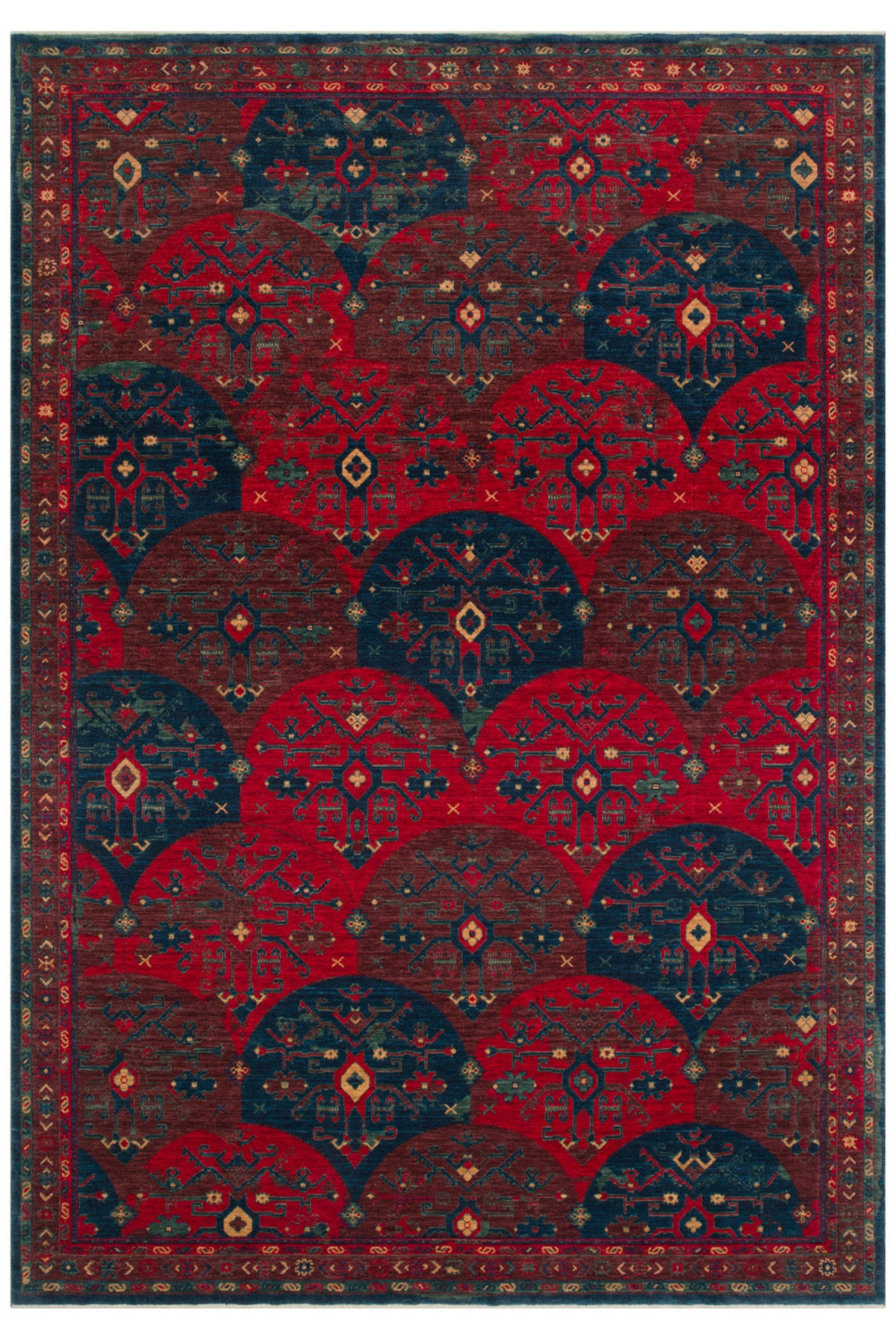 Cool Rug Mardin Red Ethnic Pattern Zamansiz Vintage Wool Hand-Woven 4 Mevsim Ev Salon Living Room Rug
