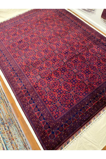 Afgan Rug Hand-Woven 12 Meter Large Living Room Special Offer 100% Wool Natural Dye - MALLTURK