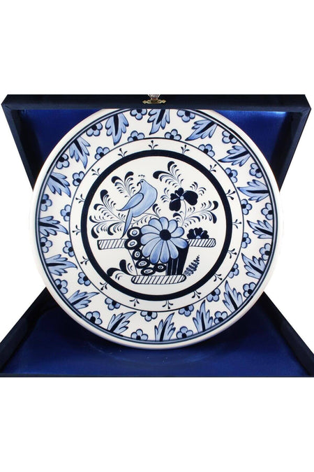 Cini Evi Bleu Blanc 30cm Iznik Tile Plate - MALLTURK