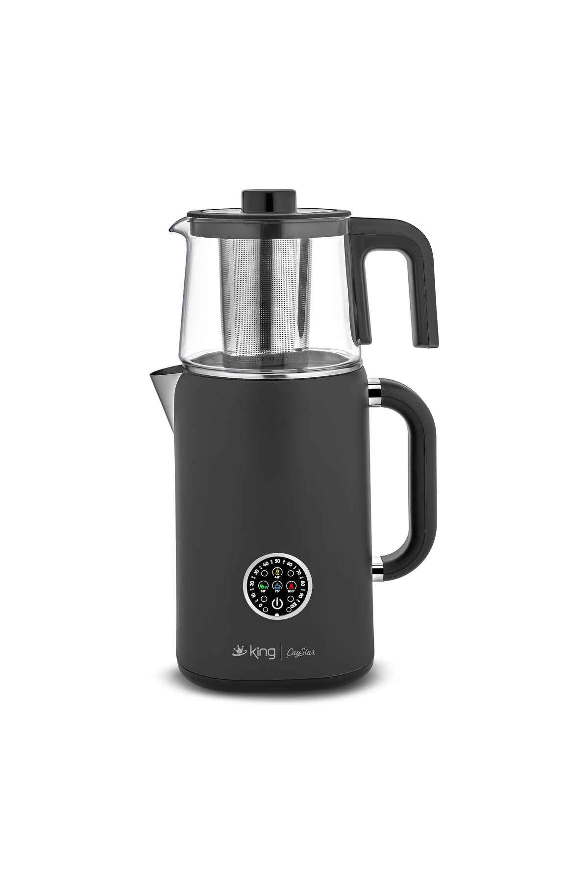King KCM387 cAYSTAR Digital Tea Maker, Black - MALLTURK
