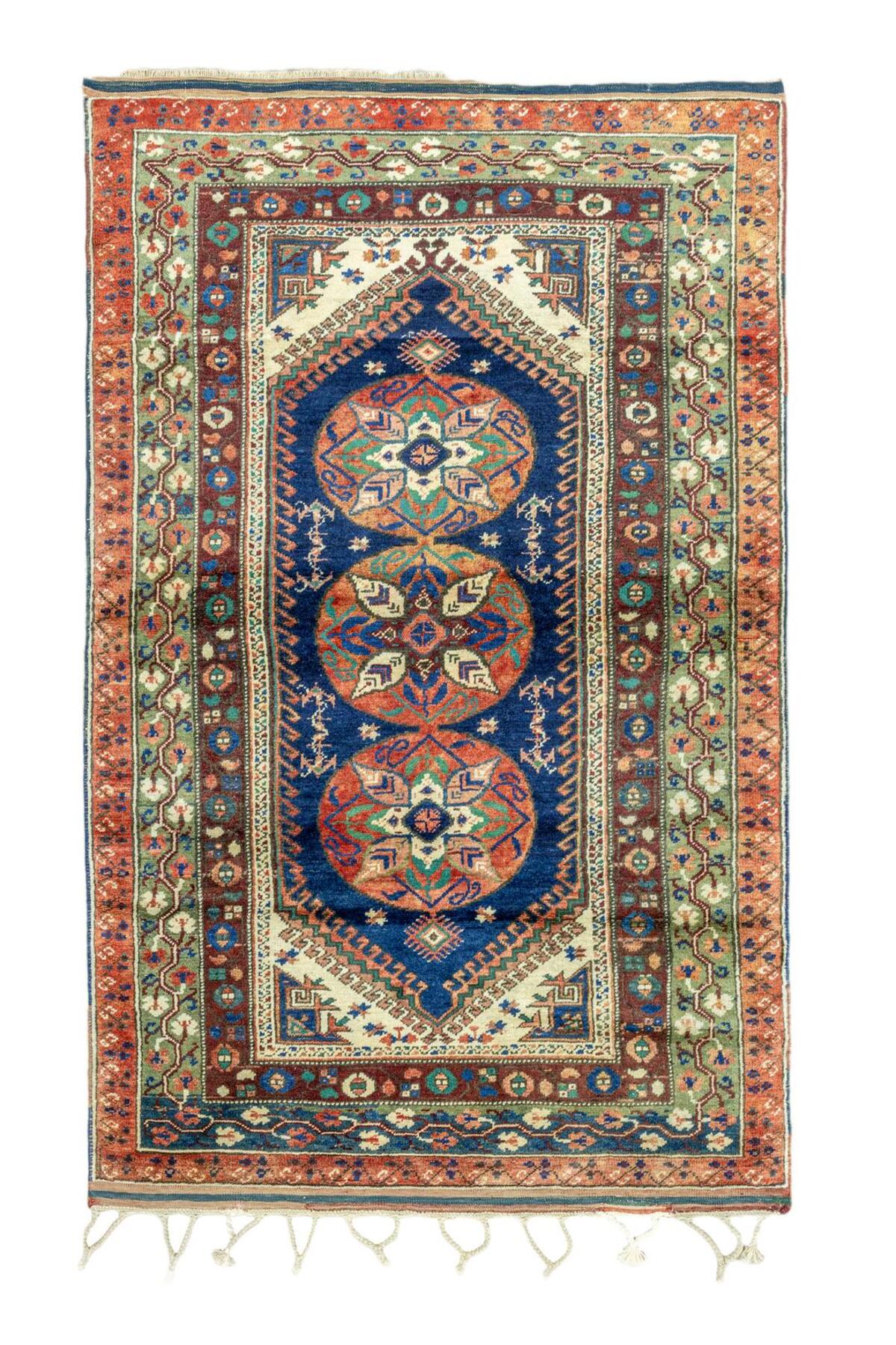 Soho Antiq Ivan Hand-Woven Dosemealti Wool Rug 122x188 cm - MALLTURK