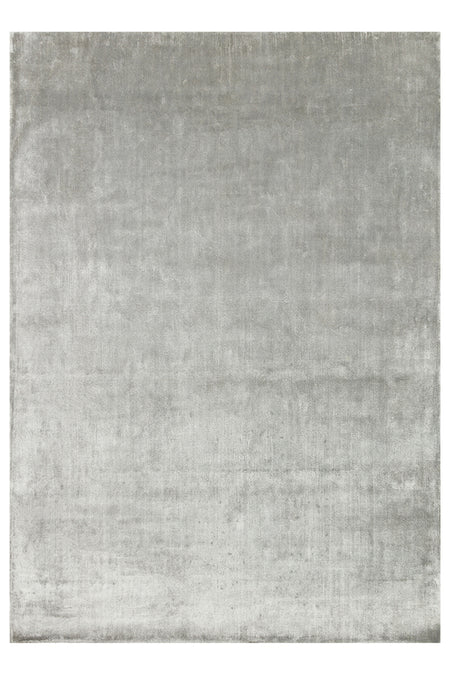 Vog Hali Alure Grey Handwoven Pure Bamboo Rug Luxury Soft Minimalist Modern Living Room and Lounge Rug - MALLTURK
