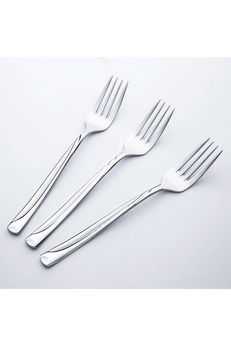 Nehir fiesta Satin 12 Pack tatli Fork Set - MALLTURK