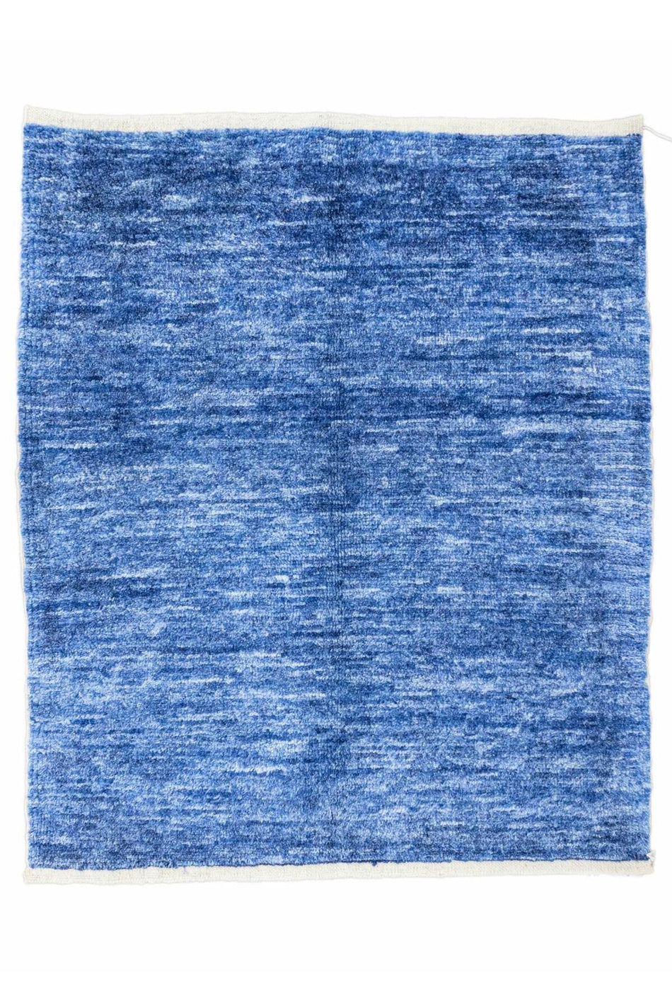 Soho Antiq Kaunos Hand-Woven Blue Hemp Rug 104x114 cm - MALLTURK