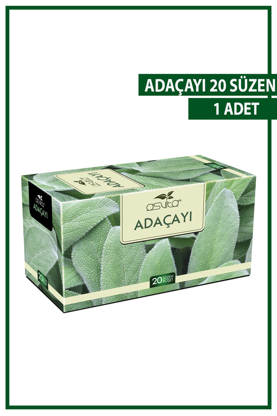 ASVITA Tè alla salvia Asvita, 20 bustine filtro