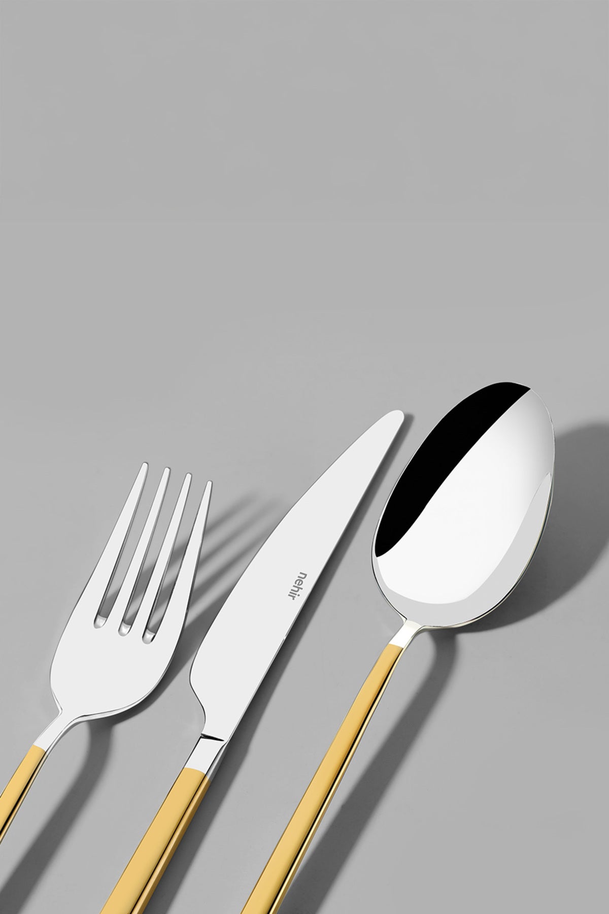 Nehir gloria altin Plain 6 Place Setting 36 Piece Boxed Flatware Set - MALLTURK