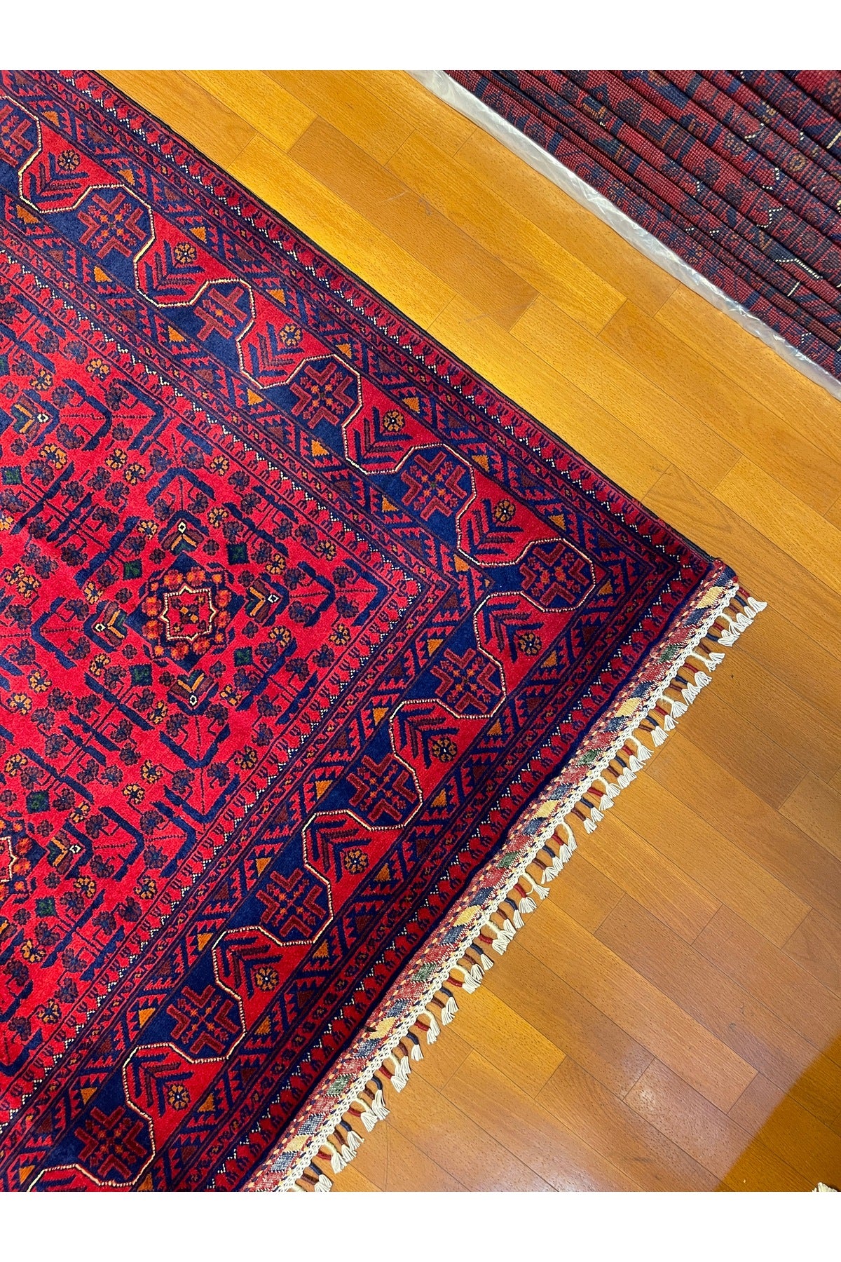 Afghan Rug Hand-Woven 100% Wool Harika Yildiz Pattern