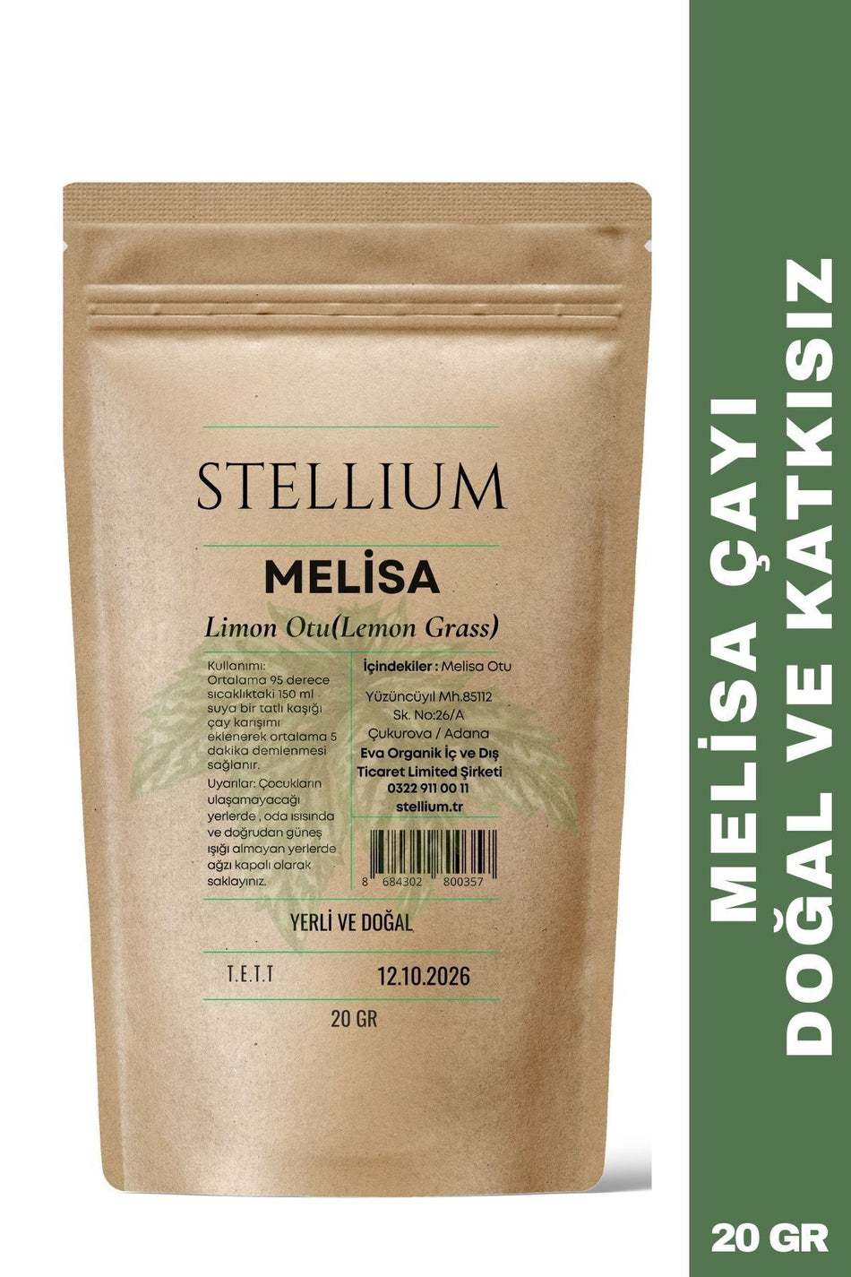 STELLiUM Lemon Balm Tea - Natural, Additive-Free