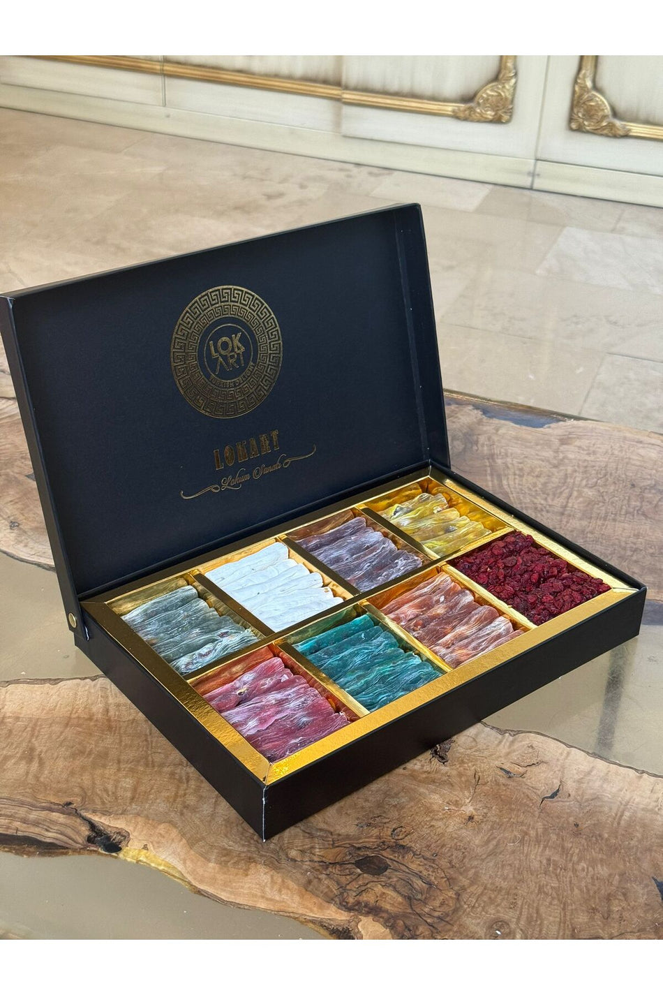Lok art ozel parmak Turkish Delight Assorted Gift Box kutu 1 25 kg - MALLTURK