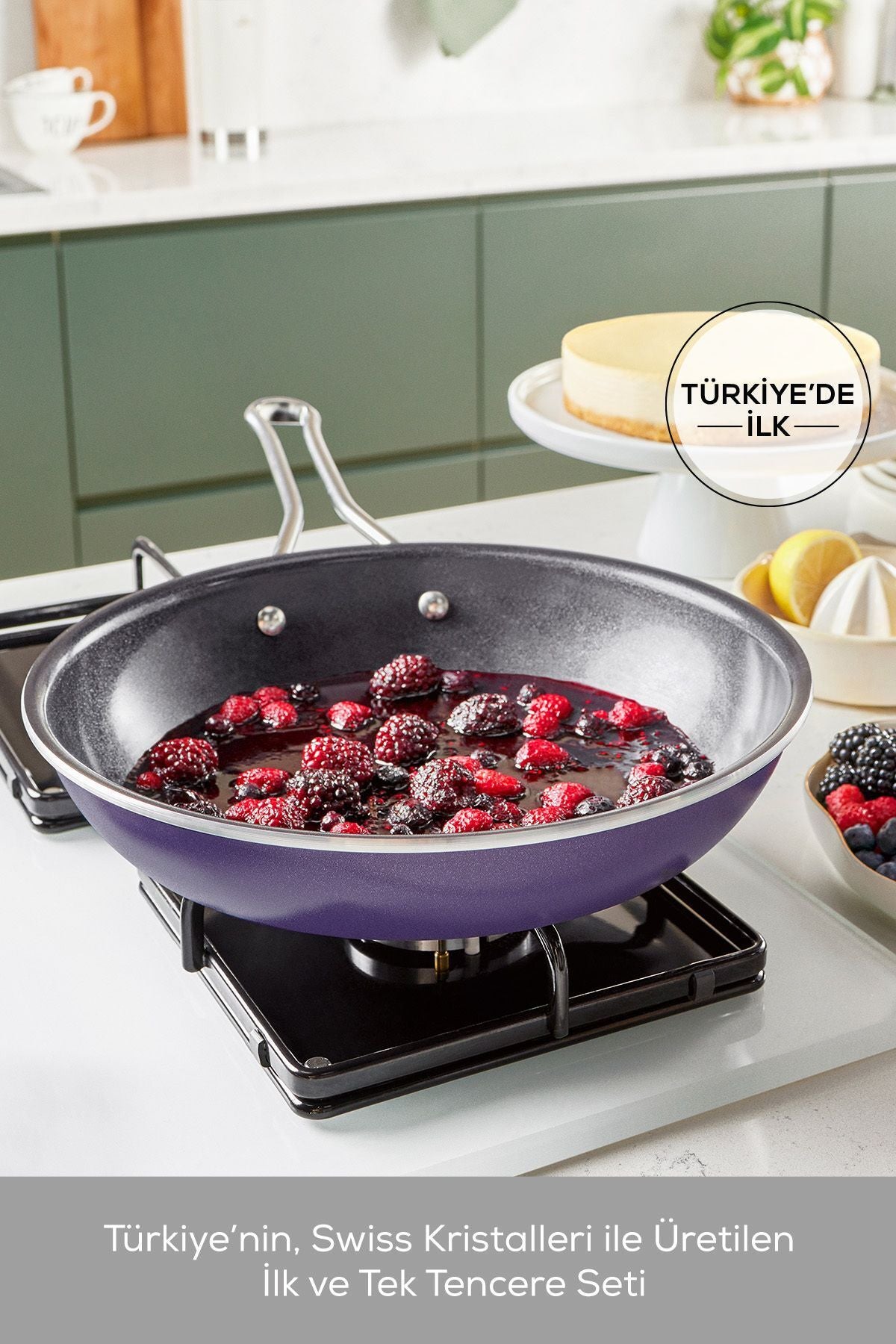 Karaca Swiss Crystal Mastermaid 9 Piece 0 Yag Ile Nonstick Pot Set Bronzy - MALLTURK