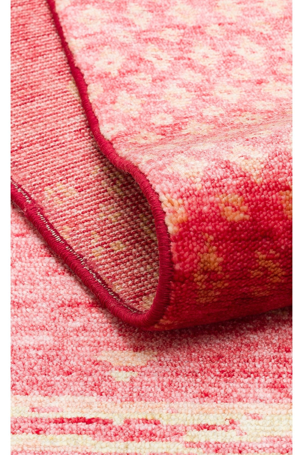 Eko Hali Zara ZR 15 Red Autumn is a special loom rug shaped by the intensive handiwork of women from Usak. - MALLTURK
