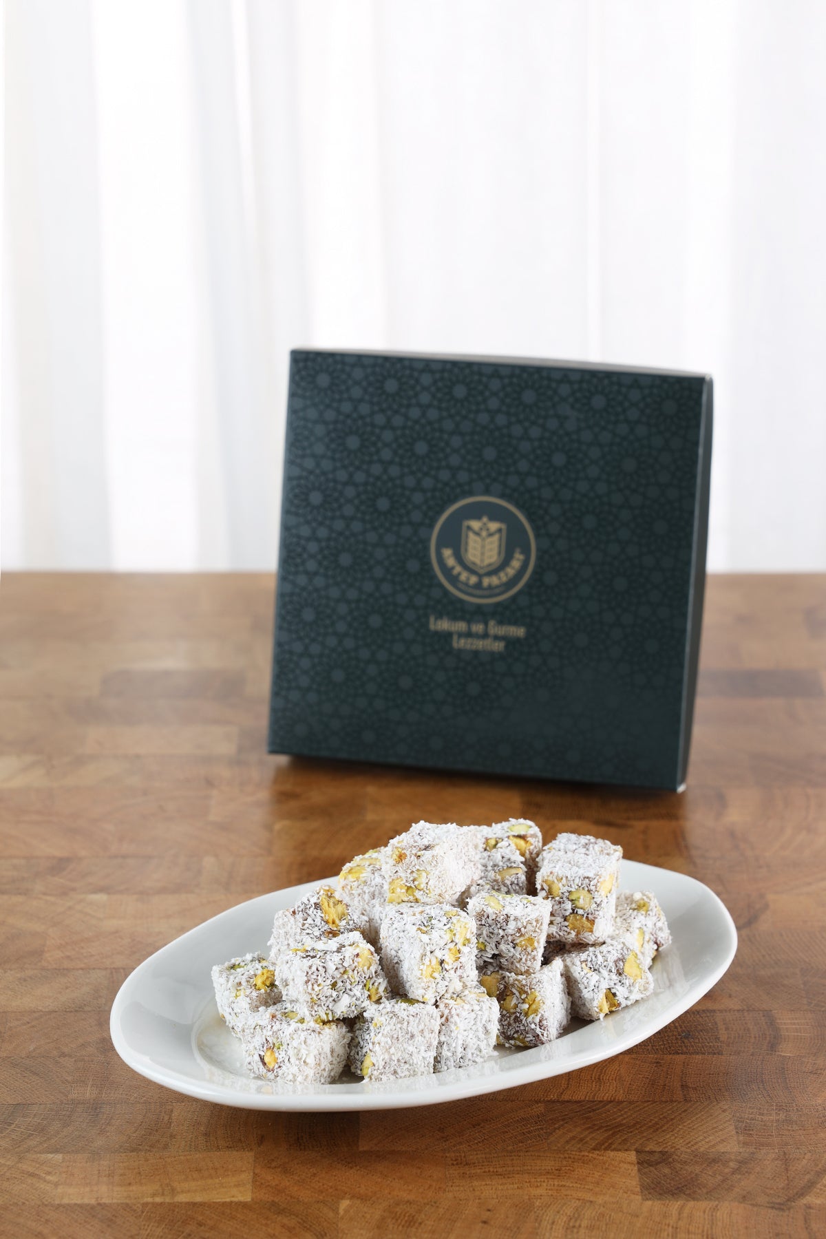 Antep Pazari Pistachio Coconut Extra Turkish Delight Double Roasted 270 g - MALLTURK