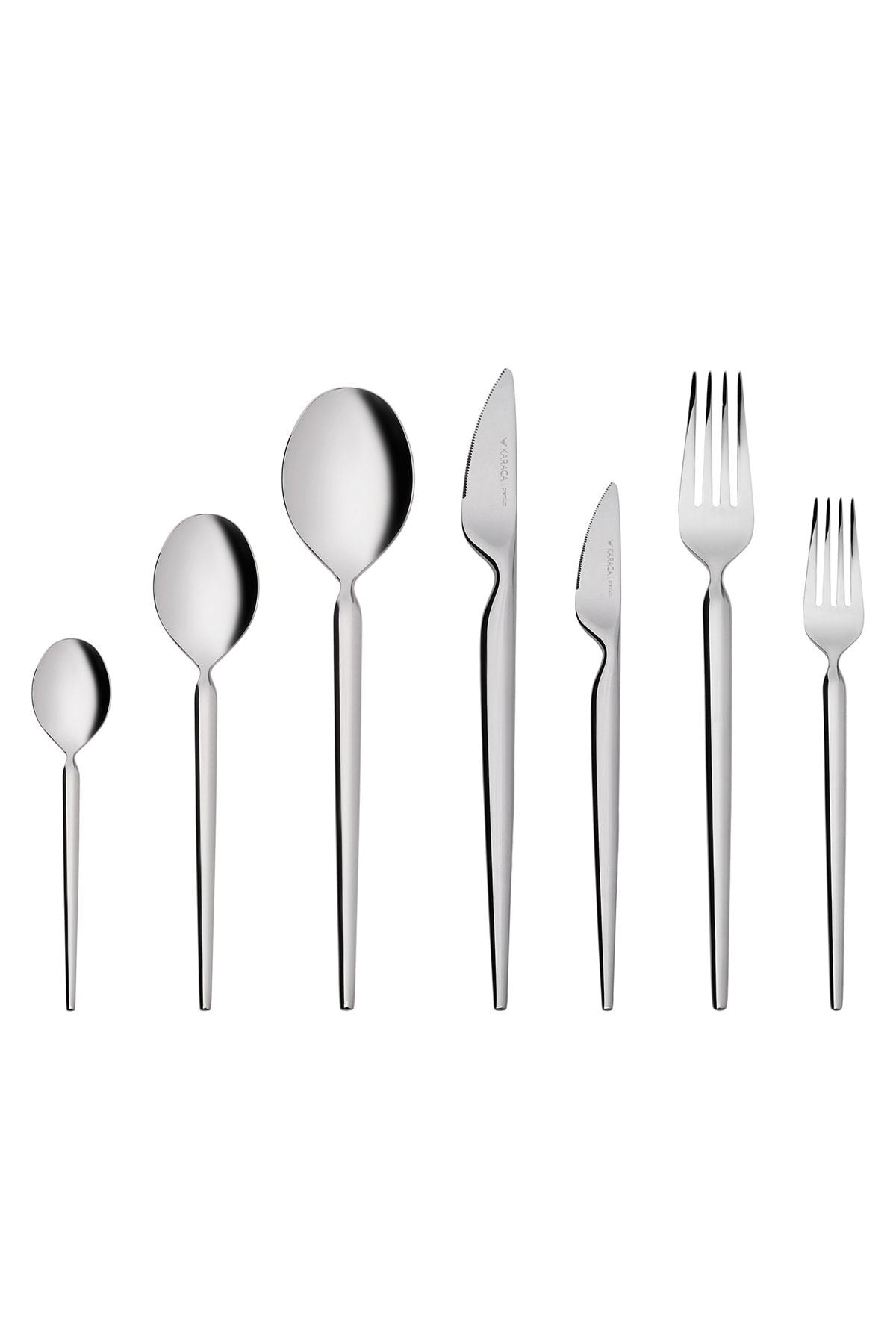 Karaca lady 316 Steel 84 Piece 12 Place Setting premium Flatware Set - MALLTURK