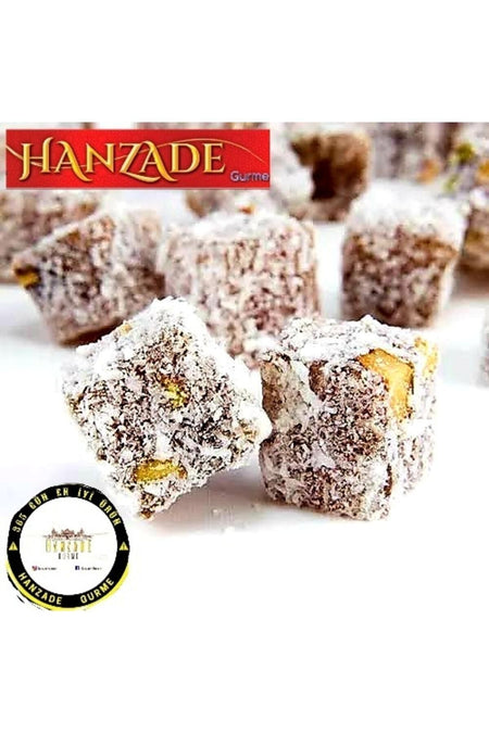 HANZADE GURME Double Roasted Extra Pistachio Afyon Style Turkish Delight 1 kg - MALLTURK