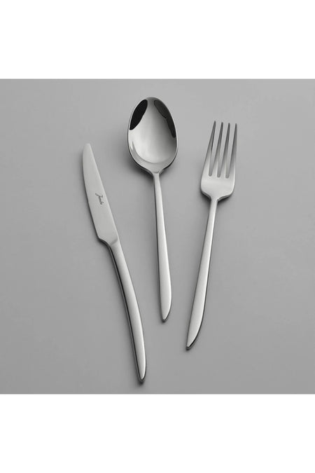 Jumbo 2600 84 Piece 12 Place Setting Steel Flatware Set - MALLTURK