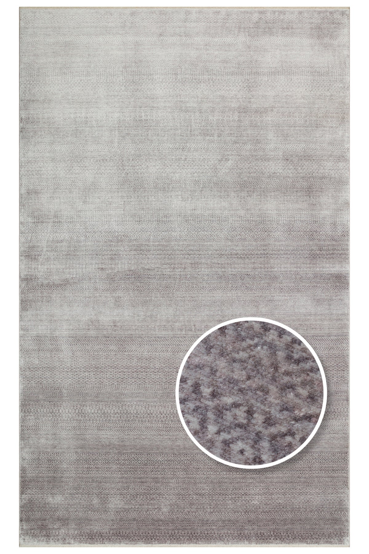 Eko Hali Eko Hali Taftan Tf 08 Grey Pakistan Overdyed Style Carpet, Handcrafted on Special Looms. - MALLTURK