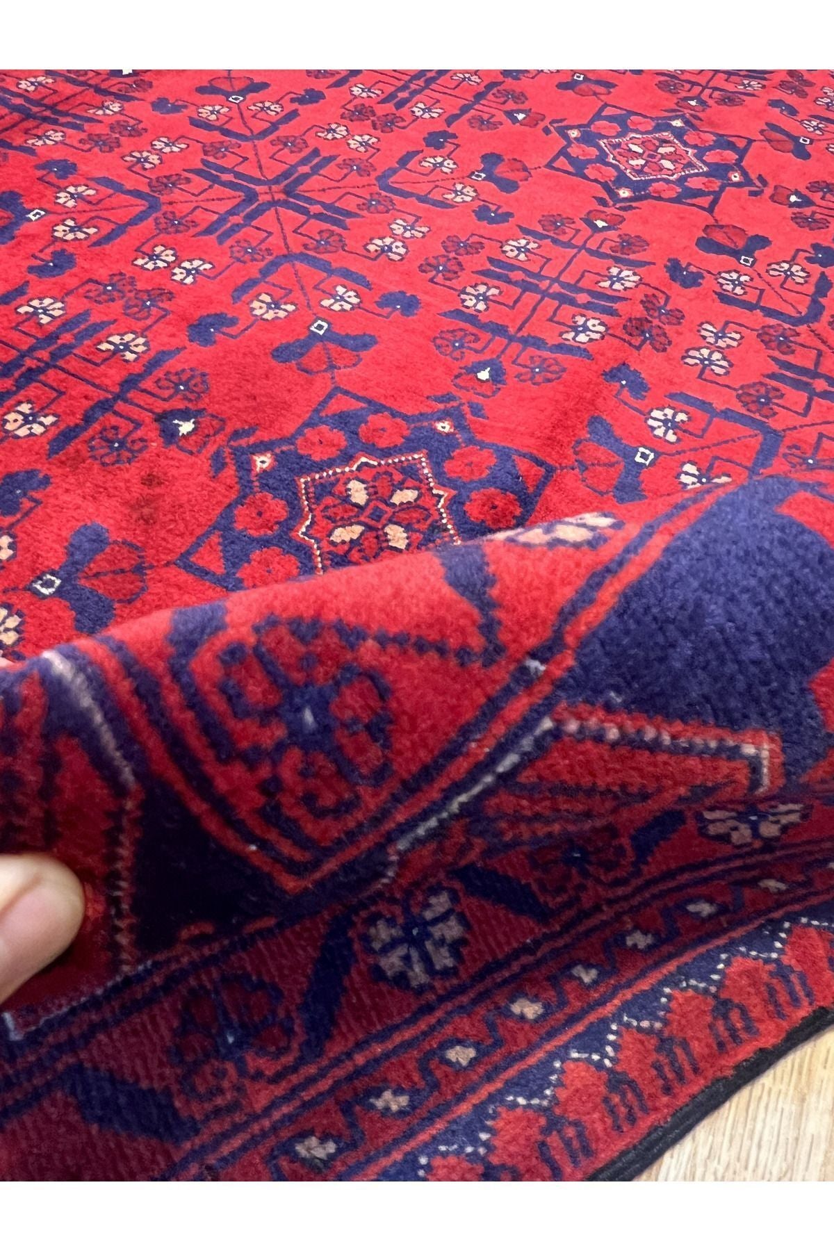 Turkmen Rug Hand-Woven Bilicik Afghan Rug Oriental Modern and Historic Rug - Washable -Non-Slip