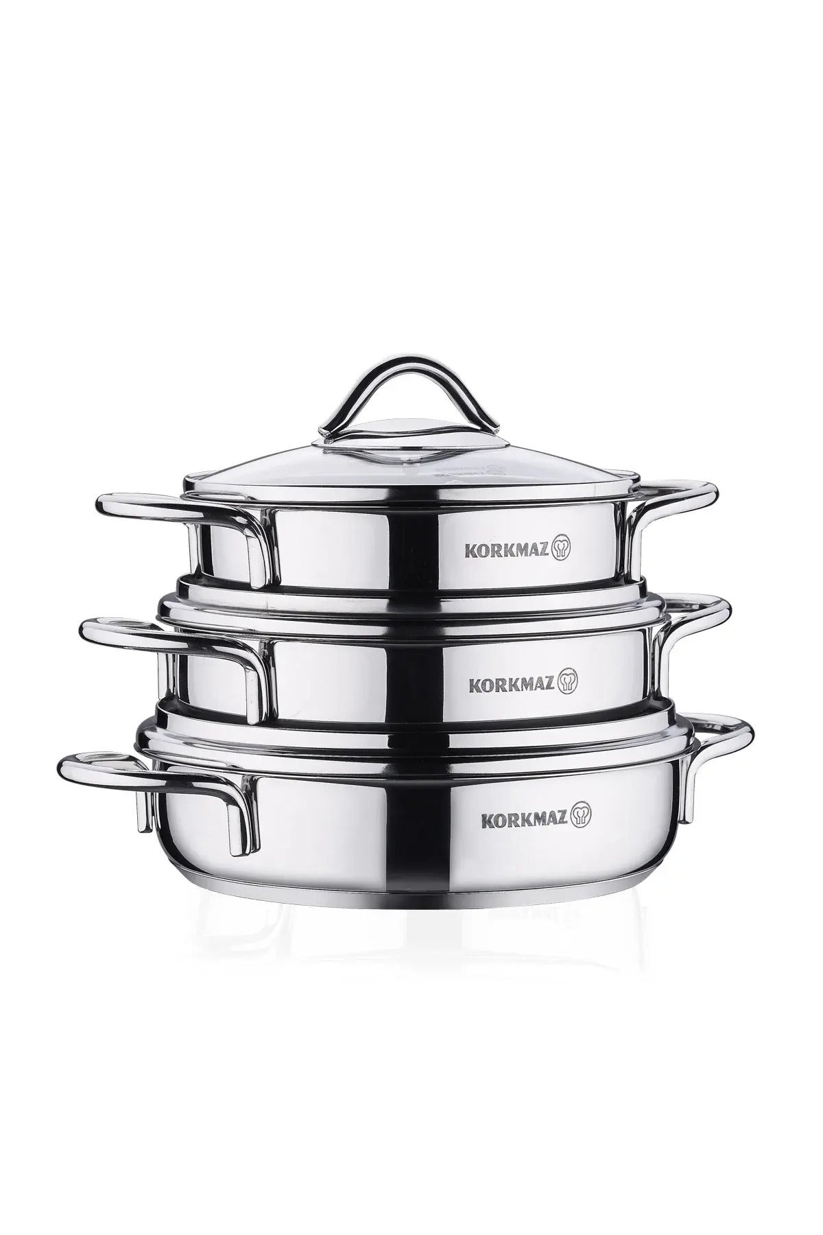 KORKMAZ Tombik 6 Piece Omelet Pan Set