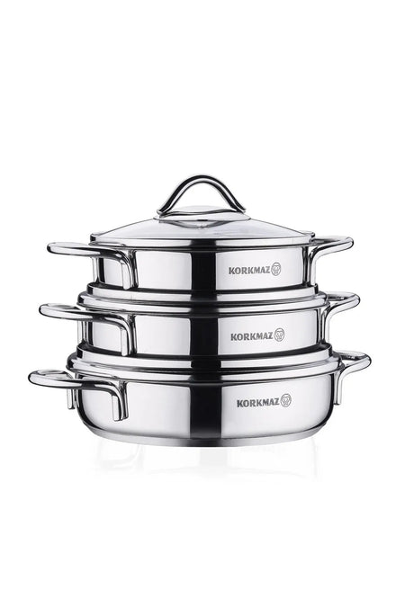 KORKMAZ Tombik 6 Piece Omelet Pan Set