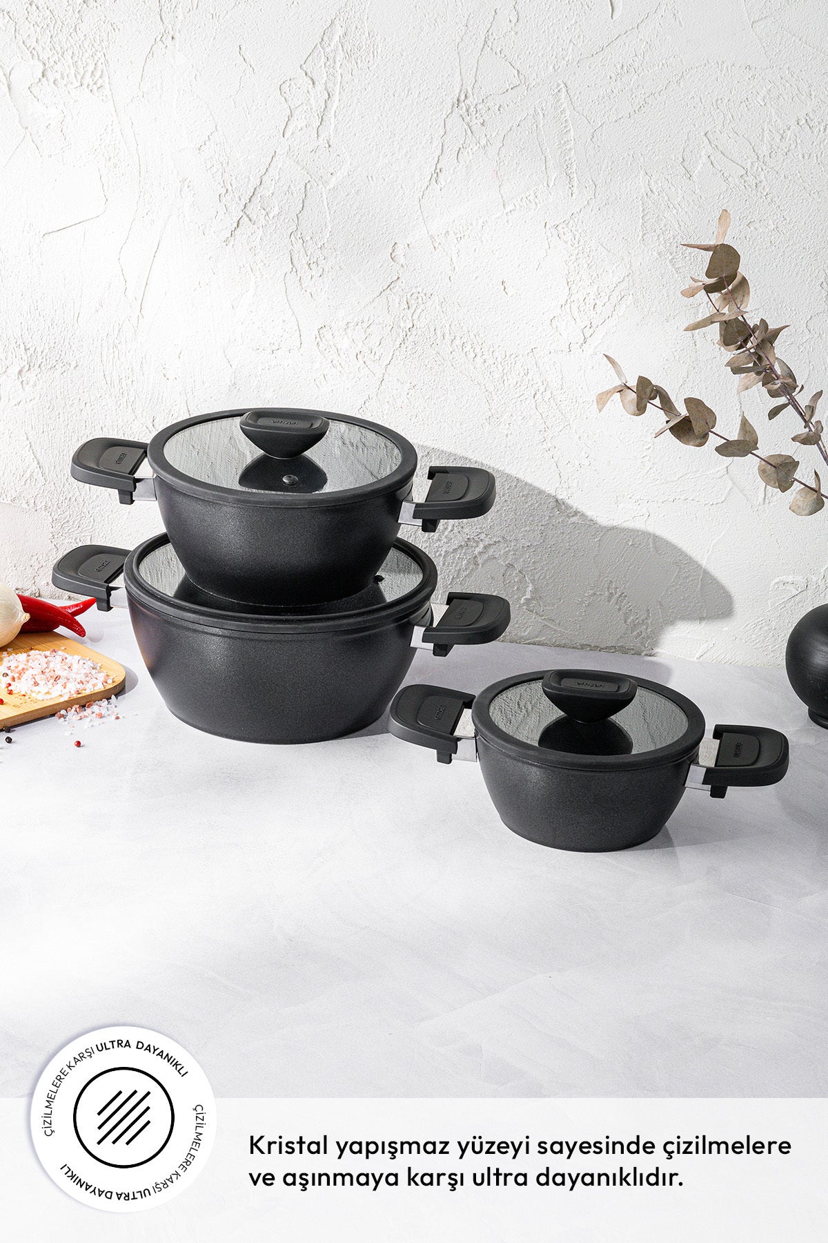 Emsan Diamente 6 Piece Midi Cookware Set