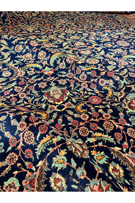 RD RAMAZAN DAG Hand Rug Art Hand-Woven Sivas Prison Workshop Hereke Viyana Pattern Collector Piece Size 345x245 - MALLTURK