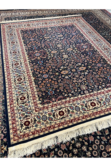RD RAMAZAN DAG Hand Rug Art Hand-Woven Sumerbank Hereke Rug Signed Seven Mountains Flower Design Premium Quality Size 195x155 - MALLTURK